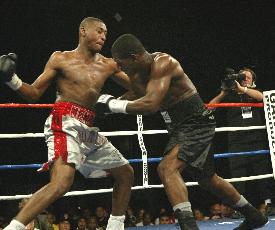 In a match-up of hard-hitters, Lafarrell Bunting (16-1-1, 16 KOs) registered a fifth-round TKO over Jose Luis Herrera (14-2, 14 KOs) Friday to move into the Oct. 6 semifinals in the "ShoBox: The  New Generation" super middleweight tournament on SHOWTIME