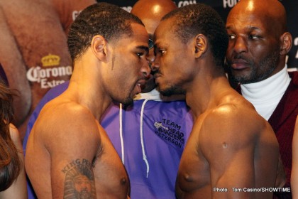 Lamont Peterson vs. Dierry Jean: Official Weigh-in Results, Final Thoughts, and Predictions —Charlo, Rosado, Matthysse, and More! Dierry Jean Lamont Peterson Peterson vs. Jean Boxing News Top Stories Boxing