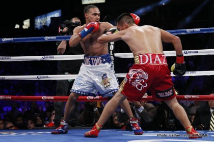 Boxing photo: Julio Diaz, Keith Thurman image Keith Thurman Scores Third-Round TKO Over Julio Diaz