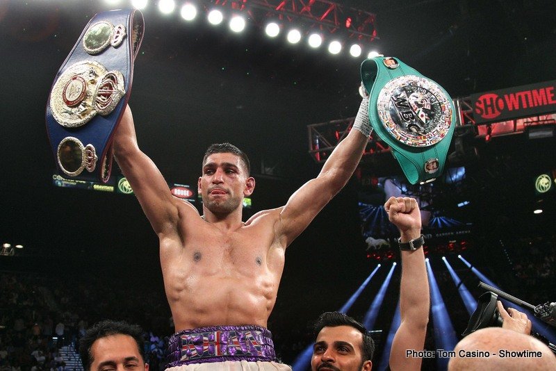 Khan vs. Collazo boxing image / photo