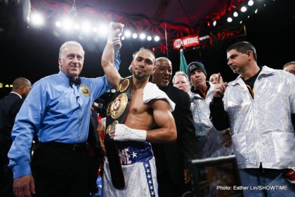 Boxing photo: Julio Diaz, Keith Thurman image Keith Thurman Scores Third-Round TKO Over Julio Diaz