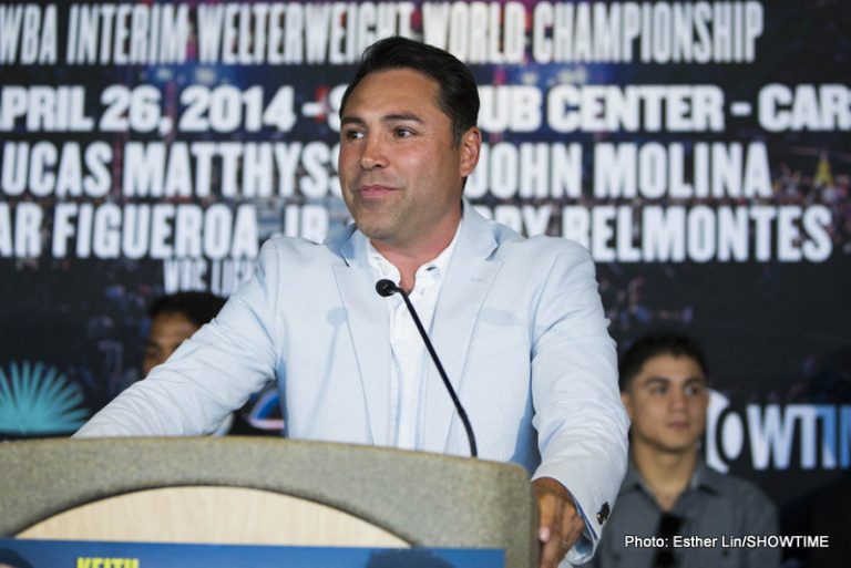De La Hoya gives us his word GGG-Canelo happens next year; Canelo could face Chavez Junior first