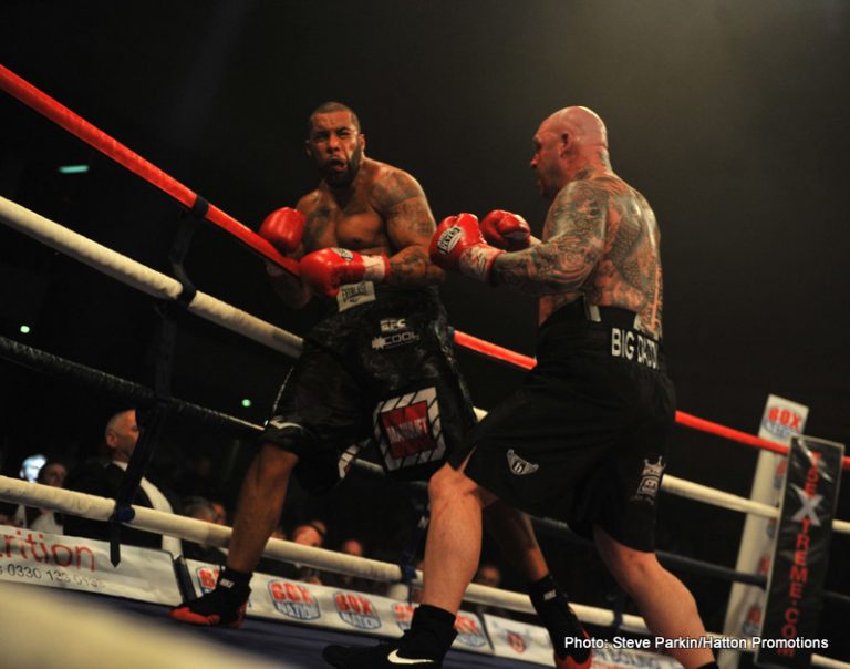 Lucas Browne overcomes horrific cut eye to stop game Eric Martel Bahoeli in 5th-round