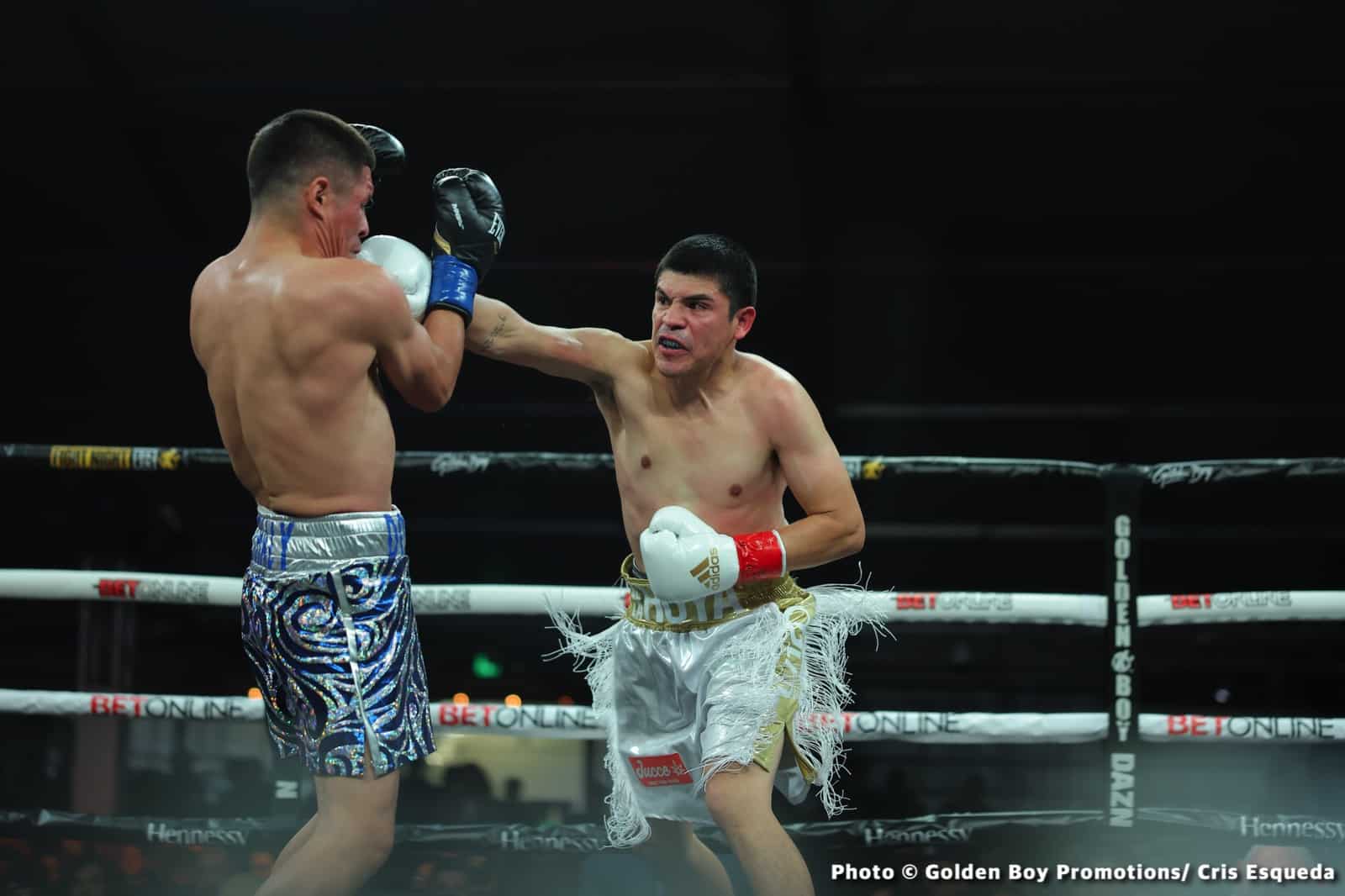 Boxing photo: Brad Solomon, Raul Curiel image Raul Curiel Scores Knockout Victory Over Brad Solomon - Boxing Results