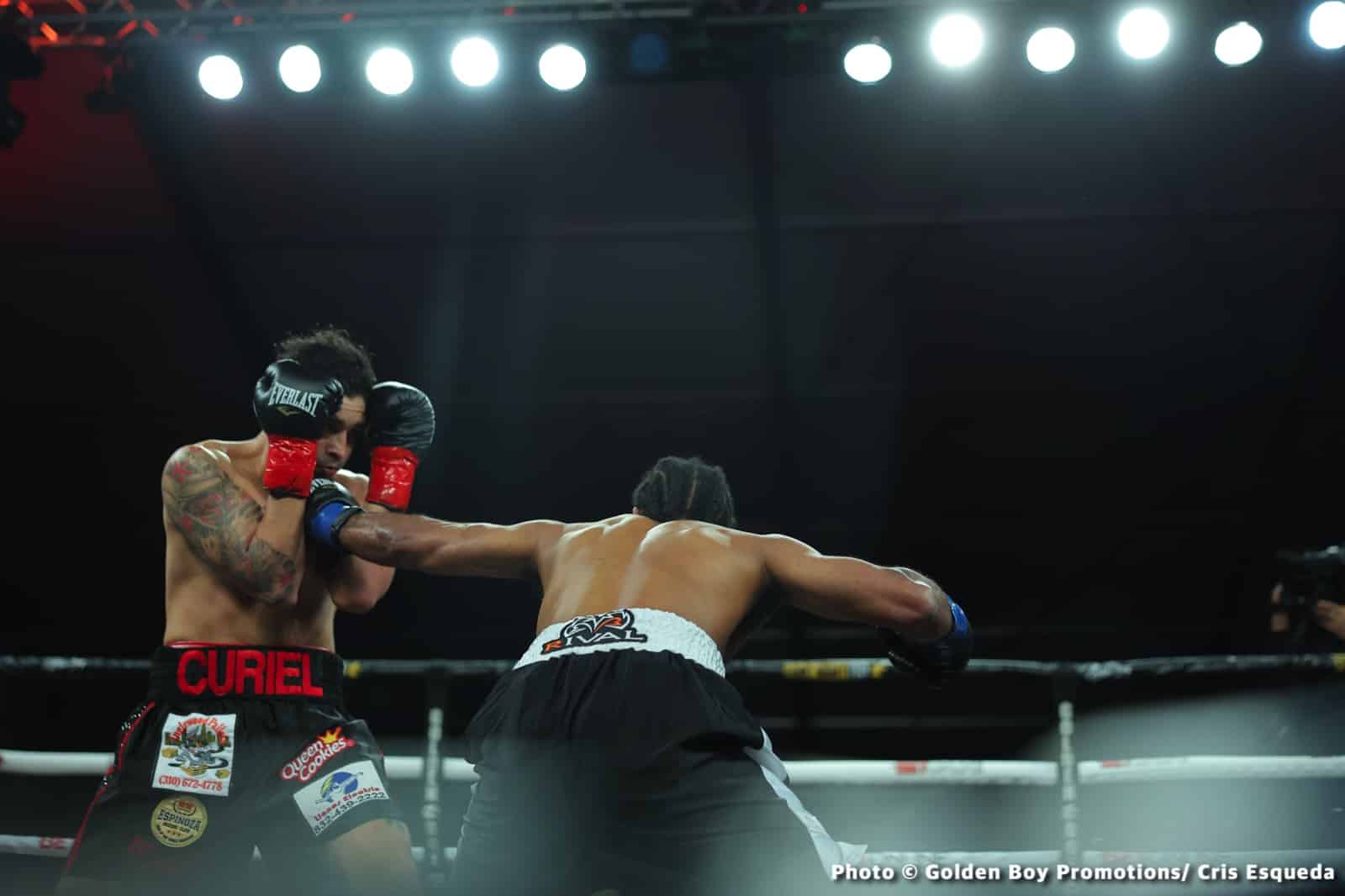 Boxing photo: Brad Solomon, Raul Curiel image Raul Curiel Scores Knockout Victory Over Brad Solomon - Boxing Results