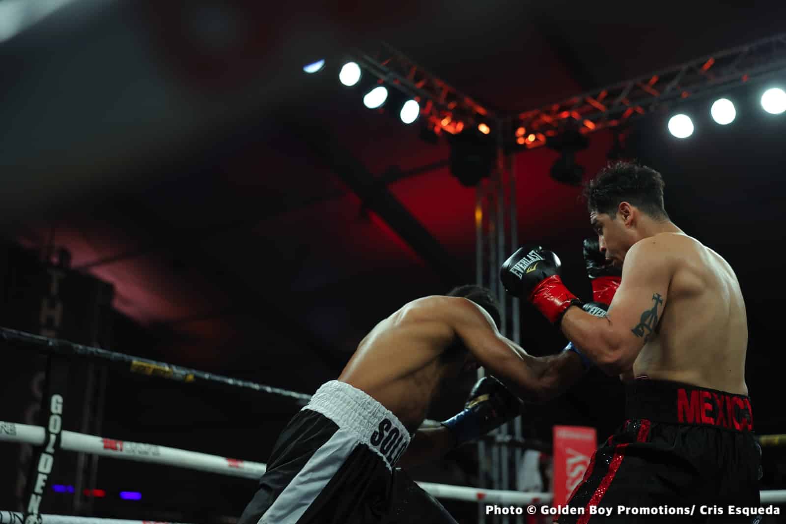 Boxing photo: Brad Solomon, Raul Curiel image Raul Curiel Scores Knockout Victory Over Brad Solomon - Boxing Results
