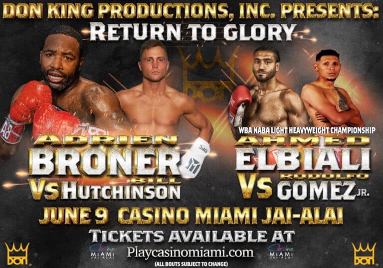 Adrien Broner to make Bill Hutchinson a "punching bag" on June 9