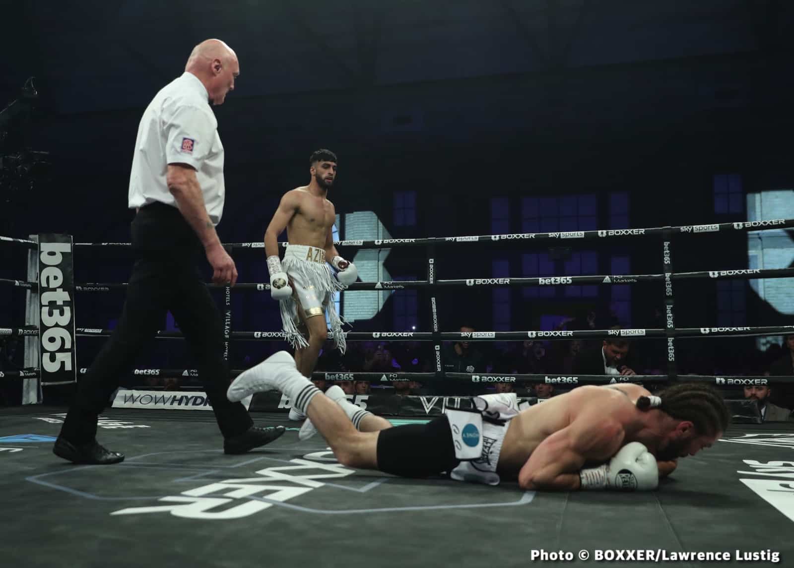 Adam Azim Scores Statement Second Round Stoppage - Boxing Results
