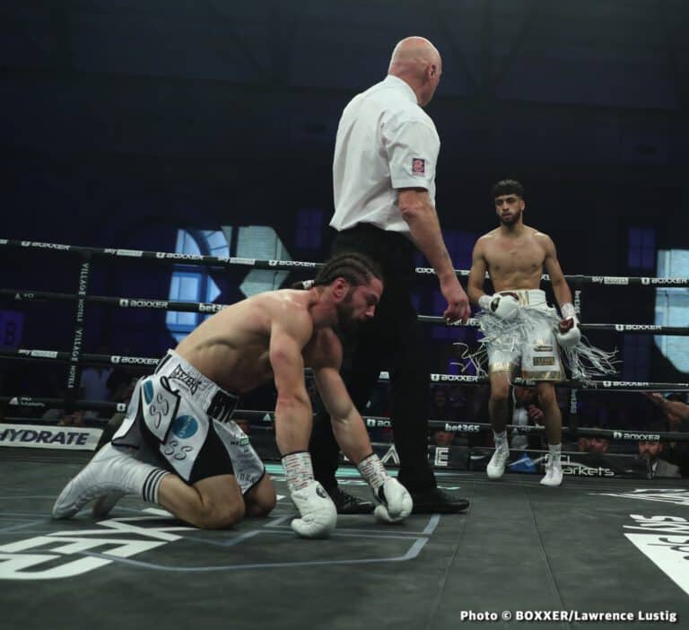 Adam Azim Scores Statement Second Round Stoppage - Boxing Results