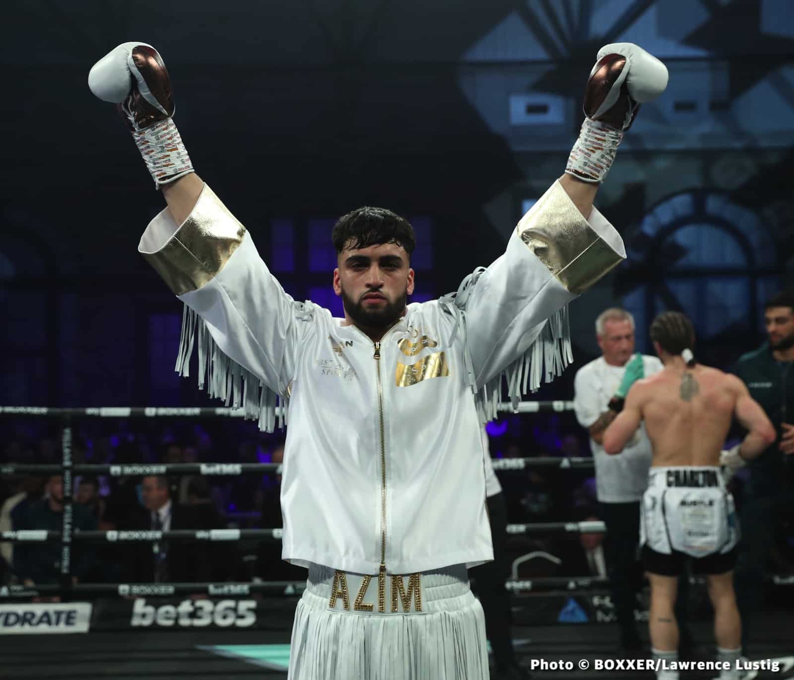 Adam Azim Scores Statement Second Round Stoppage - Boxing Results