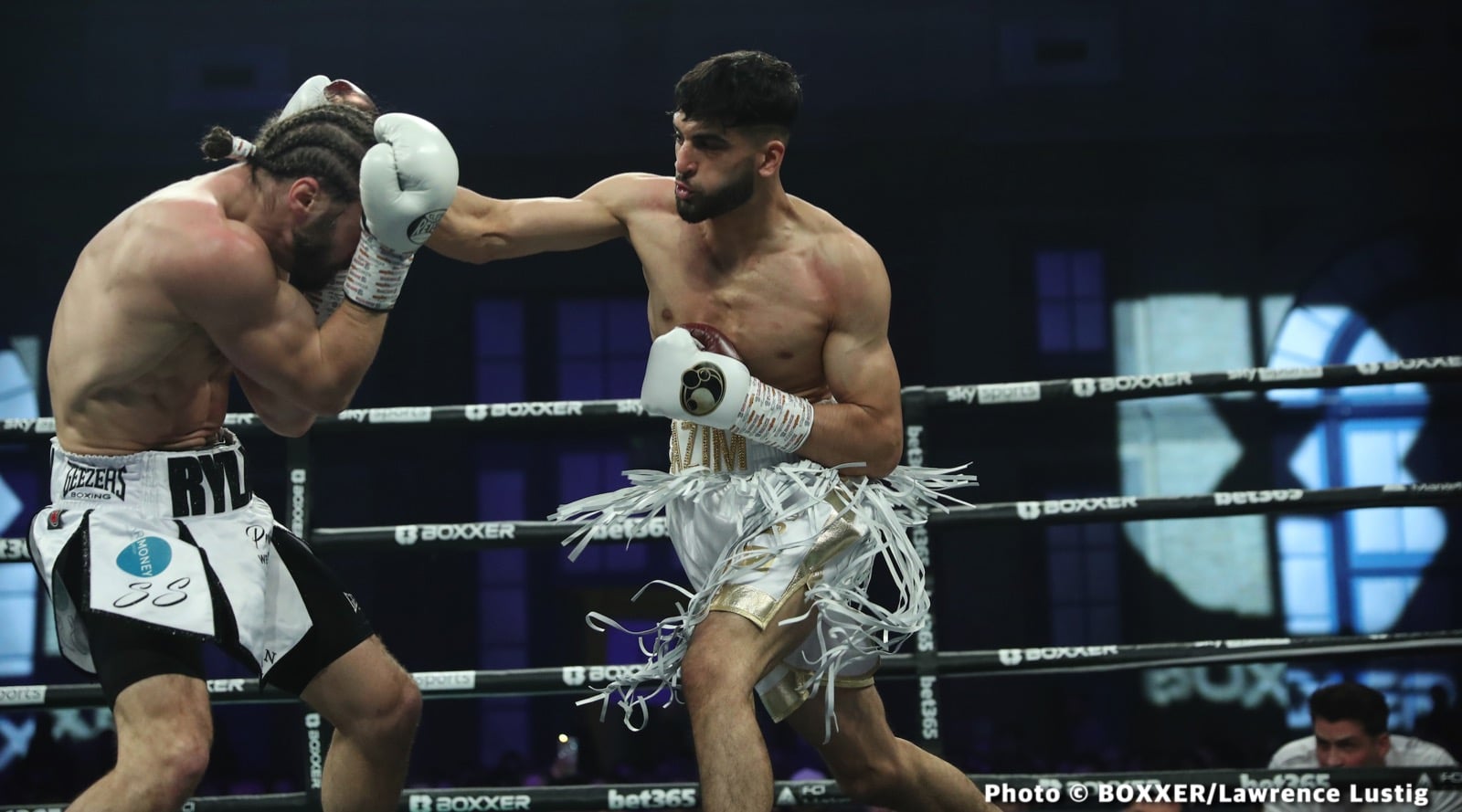 Adam Azim Scores Statement Second Round Stoppage - Boxing Results