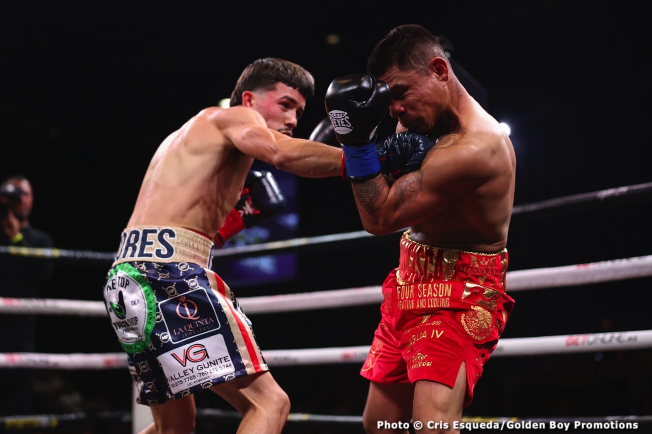 Boxing photo: Manuel Flores, Walter Santibanes image Walter Santibanes Upsets Manuel “Gucci Manny” Flores - Boxing Results
