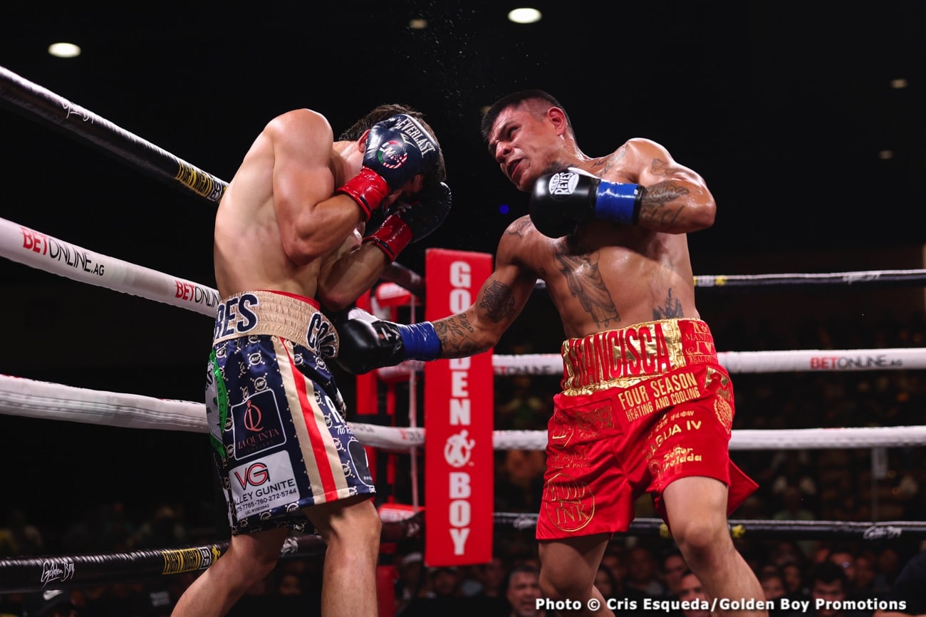 Boxing photo: Manuel Flores, Walter Santibanes image Walter Santibanes Upsets Manuel “Gucci Manny” Flores - Boxing Results