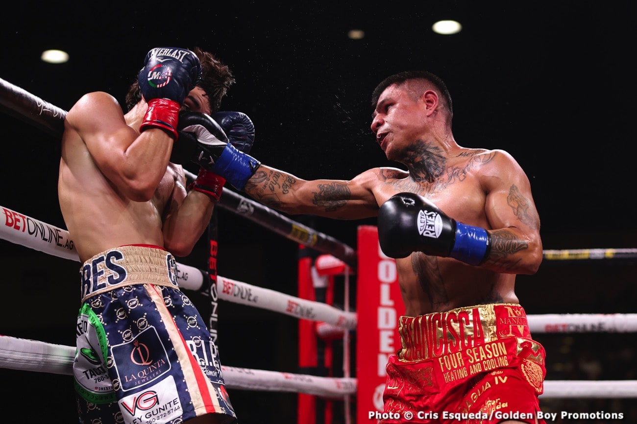 Boxing photo: Manuel Flores, Walter Santibanes image Walter Santibanes Upsets Manuel “Gucci Manny” Flores - Boxing Results