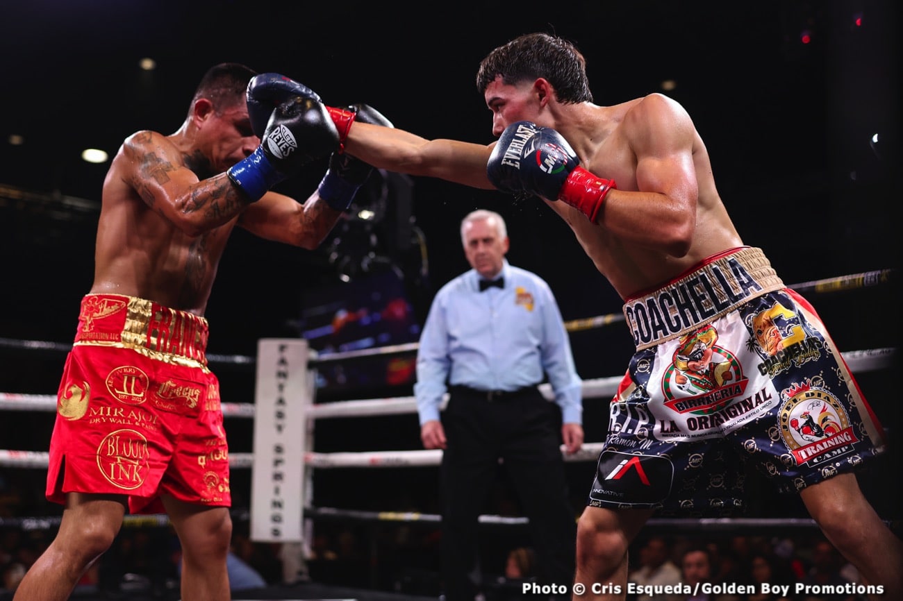 Boxing photo: Manuel Flores, Walter Santibanes image Walter Santibanes Upsets Manuel “Gucci Manny” Flores - Boxing Results