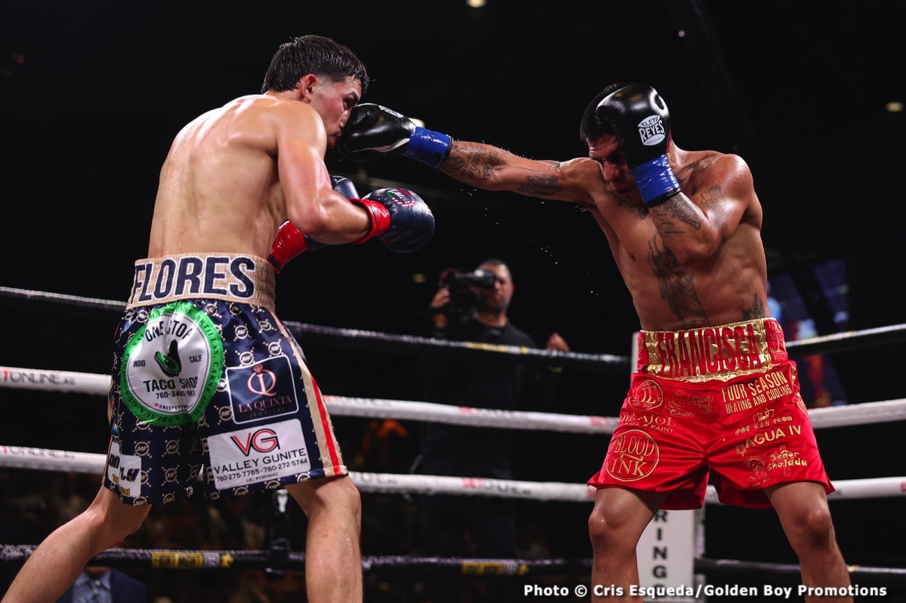 Boxing photo: Manuel Flores, Walter Santibanes image Walter Santibanes Upsets Manuel “Gucci Manny” Flores - Boxing Results