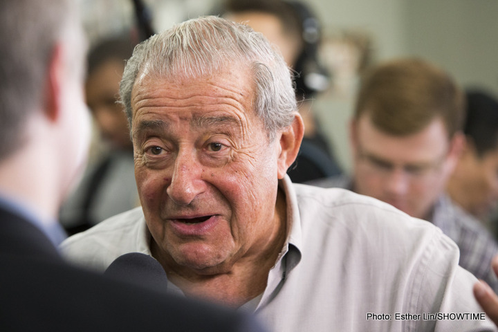 Bob Arum says Golovkin-Brook is “F-ckin crazy!” Says a big announcement will come soon regarding Jessie Vargas’ next fight