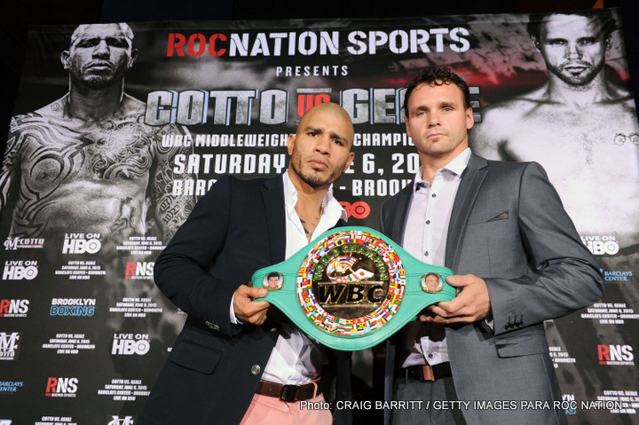 Cotto vs Geale on June 6 in Brooklyn - Press Conference Video