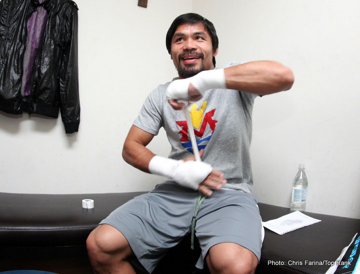 Amir Khan, Manny Pacquiao boxing image / photo
