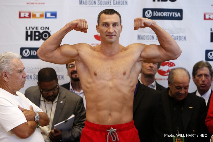 Wladimir Klitschko vs Bryant Jennings Weigh-in