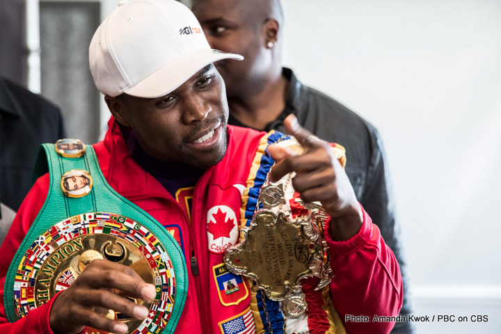 Adonis Stevenson faces Thomas Williams on 7/29 in Canada