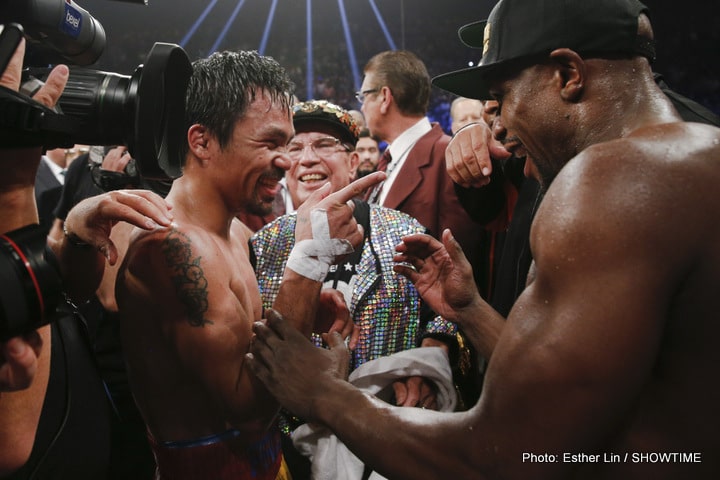 Manny Pacquiao still believes he beat Floyd Mayweather