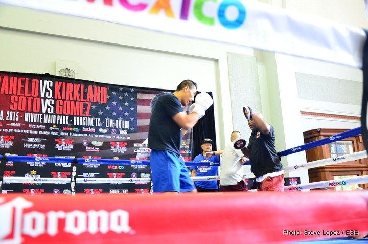 Day 2: Canelo-Kirkland Texas War --- Fighter Workouts from Minute Maid Park!