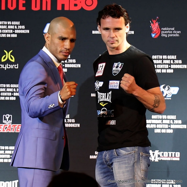 Cotto and Geale press conference quotes