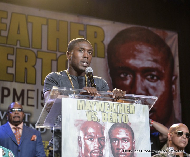 Mayweather - Berto press conference quotes