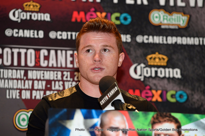 Canelo Leaving No Stone Unturned in Preparations for Miguel Cotto Challenge