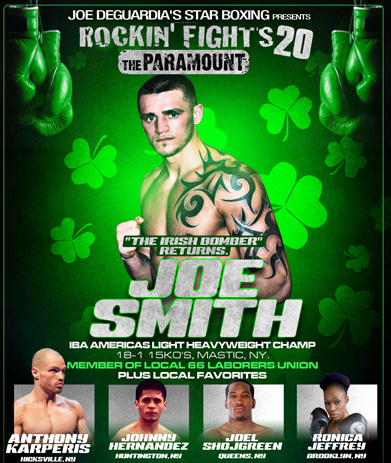 The "Irish Bomber" Joe Smith Jr. Heads Rockin Fights 20