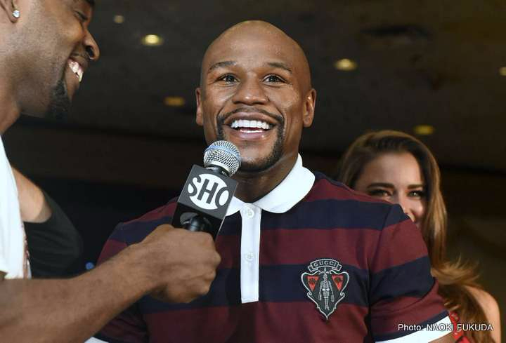 Floyd Mayweather Jnr on a possible return to the ring: “Absolutely, the door is always open”