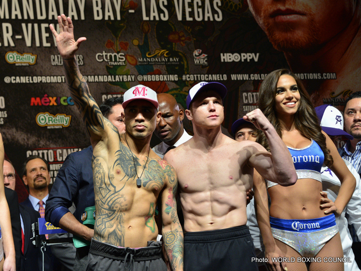 Cotto and Canelo make weight