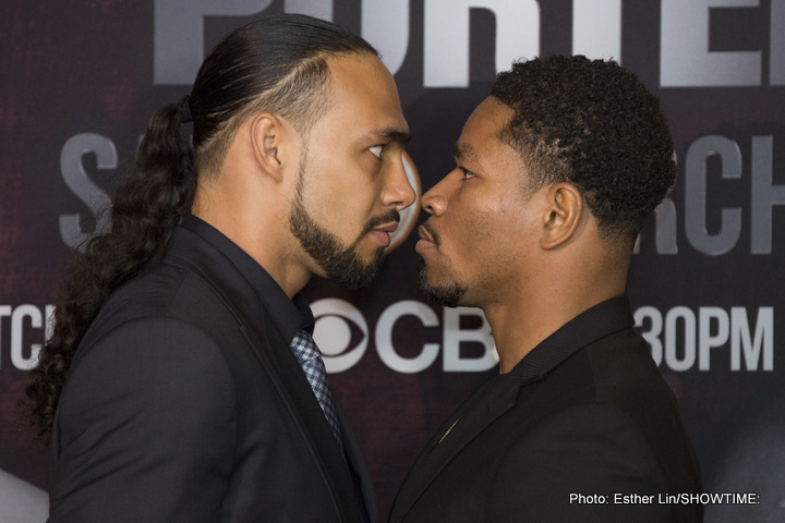 Sugar Ray Leonard & Thomas Hearns Weigh-In on Thurman vs Porter