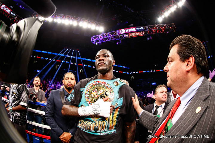 Deontay Wilder's return to kick-start the 2017 heavyweight calendar