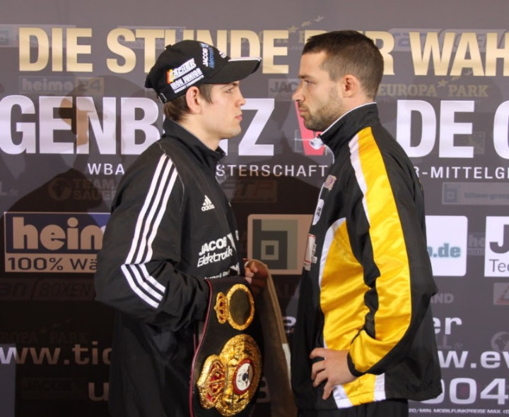 Feigenbutz-De Carolis Weigh-In Results & Video