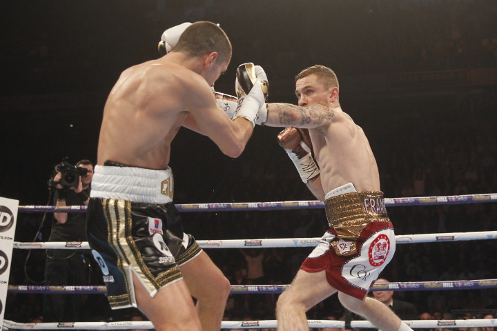 Frampton decisions Quigg, wins WBA title