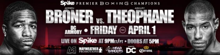 Broner vs Theophane April 1 on Premier Boxing Champions