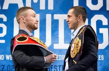 Frampton and Quigg meet face-to-face in tense The Gloves Are Off ahead of anticipated thriller