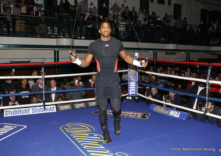 Anthony Joshua will box in Manchester on December 10, “With or without Wladimir Klitschko”