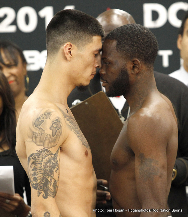 Boxing photo: Dusty Hernandez-Harrison image Dusty Hernandez-Harrison vs Mike Dallas Weigh-In Results