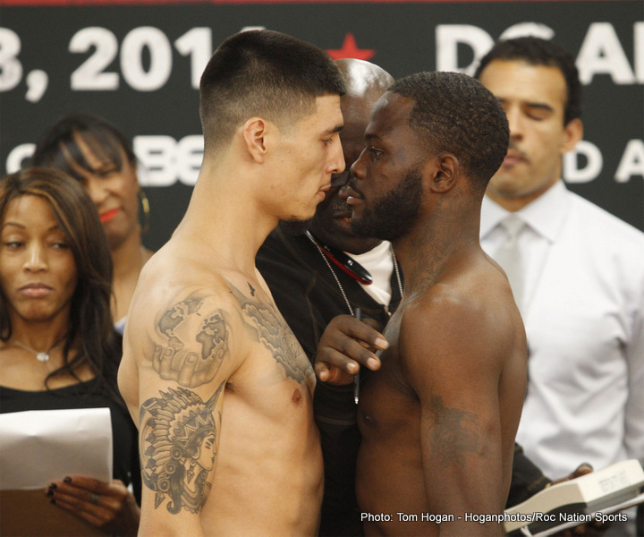 Boxing photo: Dusty Hernandez-Harrison image Dusty Hernandez-Harrison vs Mike Dallas Weigh-In Results