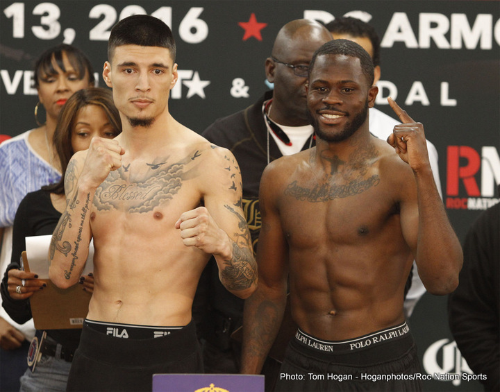 Boxing photo: Dusty Hernandez-Harrison image Dusty Hernandez-Harrison vs Mike Dallas Weigh-In Results