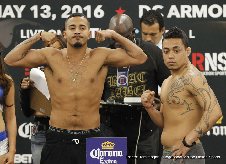 Boxing photo: Dusty Hernandez-Harrison image Dusty Hernandez-Harrison vs Mike Dallas Weigh-In Results