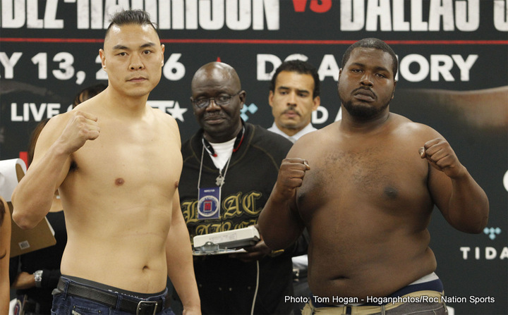 Boxing photo: Dusty Hernandez-Harrison image Dusty Hernandez-Harrison vs Mike Dallas Weigh-In Results
