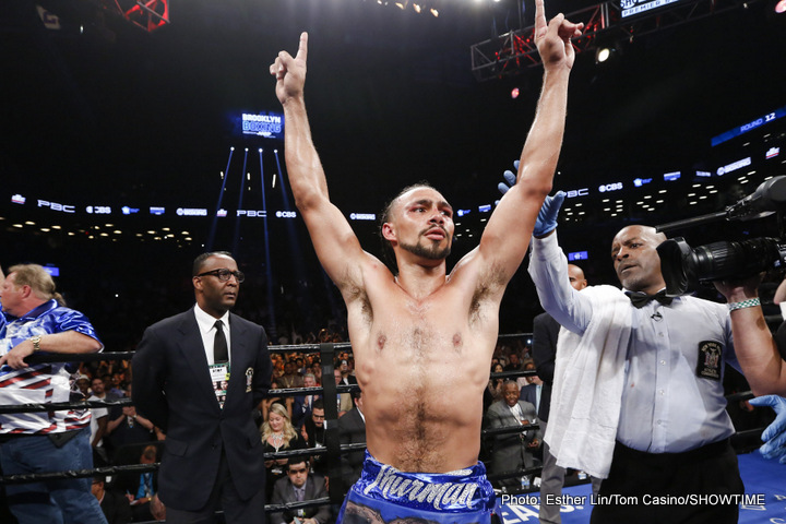 Keith Thurman likely to be out of action for the remainder of 2016