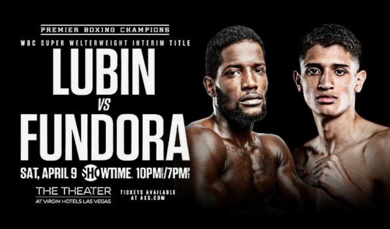 Lubin vs. Fundora this Saturday, April 9th on Showtime