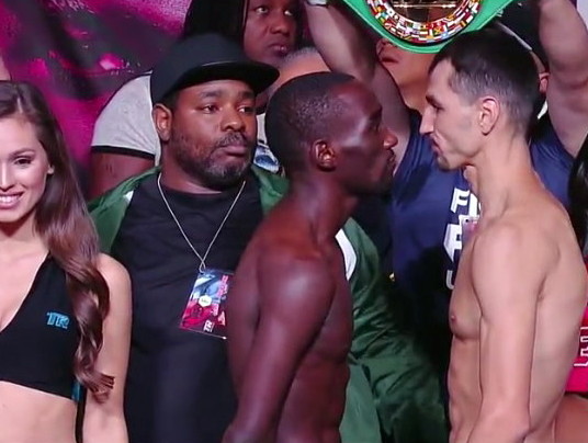 Weights: Crawford 140, Postol 139.5