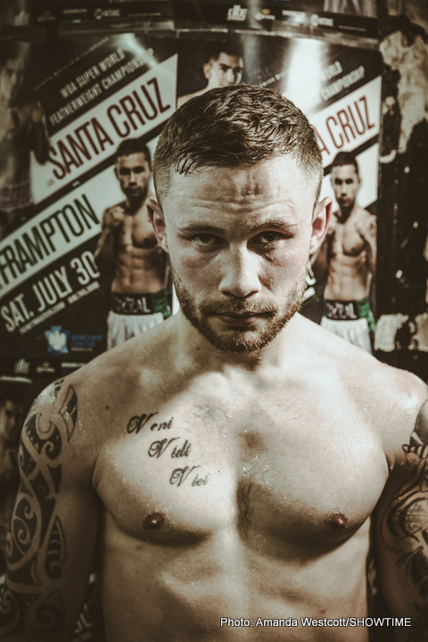 Frampton not worried about size disadvantage against Santa Cruz