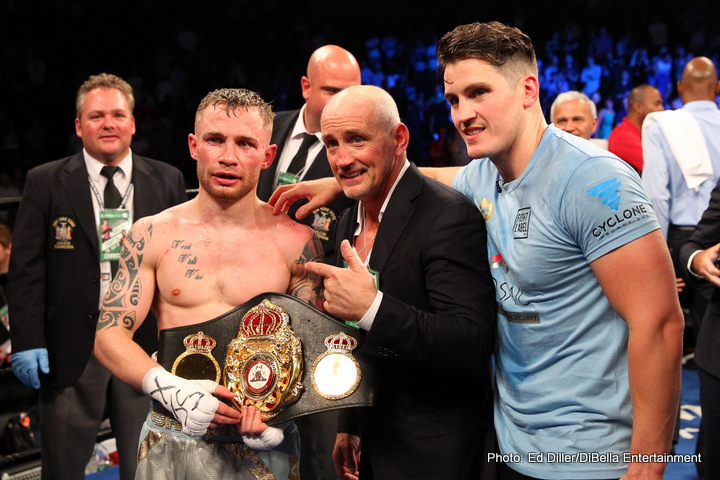 Carl Frampton receives massive homecoming in Belfast, vows to become a three-weight world champ